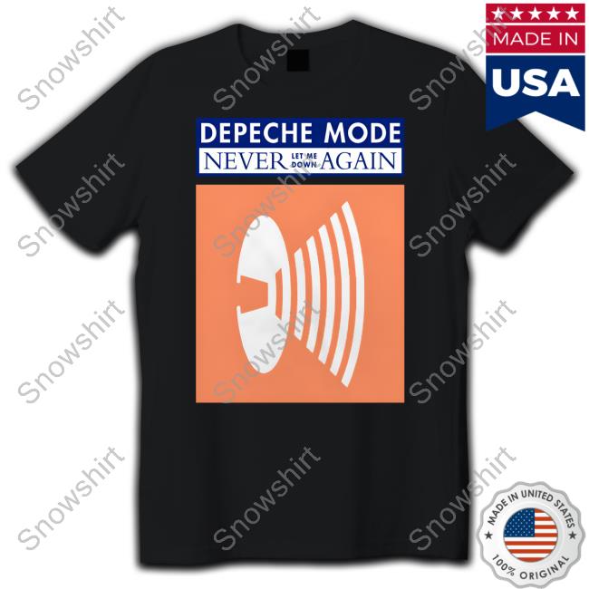 Depeche Mode Merch DM Never Let Me Down Again T-Shirt Depeche Mode DM Never Let Me Down Again Shirt