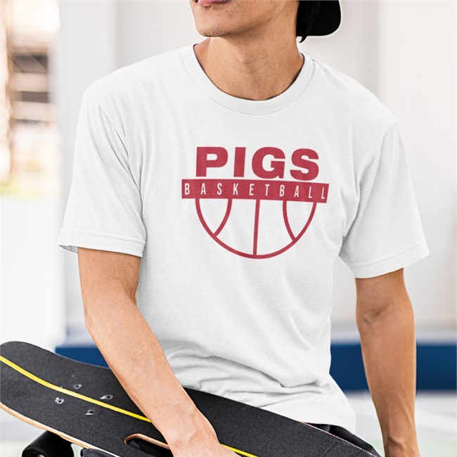 Pigs Basketball Shirt White