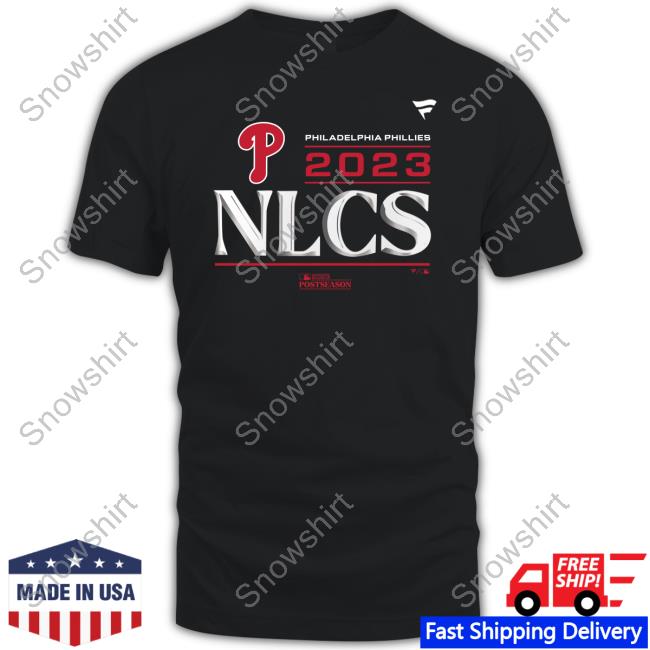 Phillies NLCS Hoodie Philadelphia Phillies Fanatics Branded 2023 Division Series Winner Locker Room Big & Tall Long Sleeve Tee