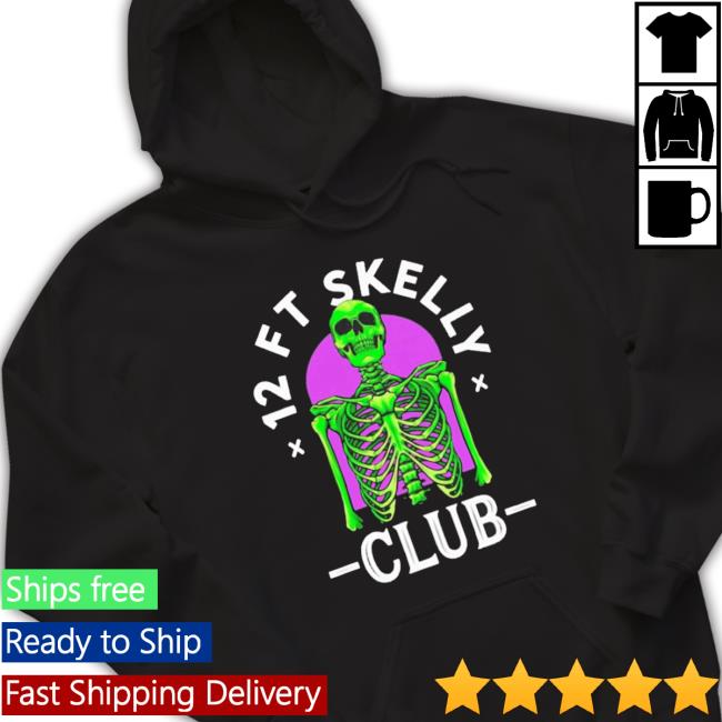 Official 12Ft Skelly Club Skeleton T-shirt