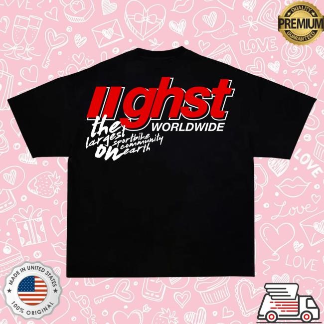 Official Ghost Racing Merch Store Ghst Red Shirts - Black Official Ghost Racing Shop Ghst Red Hooded Sweatshirt - Black