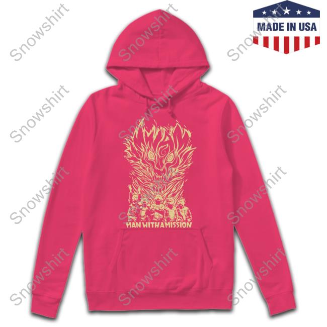 Official Ran Touring Merch Man With A Mission Mwam Fire T-Shirt Official Ran Touring Merch Man With A Mission Fire T-Shirt