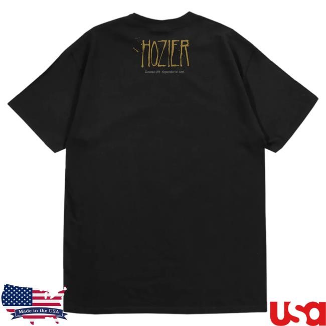 Official Hozier Merch Toronto September 10 Show Tshirt