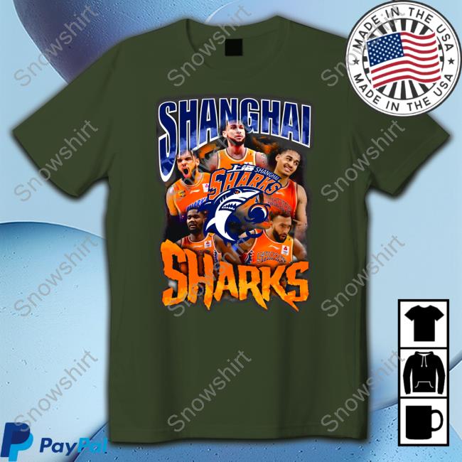 Shanghai Sharks Shirt Black Lexcheeseburgers Shanghai Sharks Shirt
