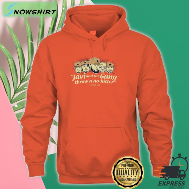 Javi And The Gang Throw A No Hitter Shirt Apollohou Merch Javi And The Gang Throw A No Hitter Long Sleeve T Shirt Apollohou Merch
