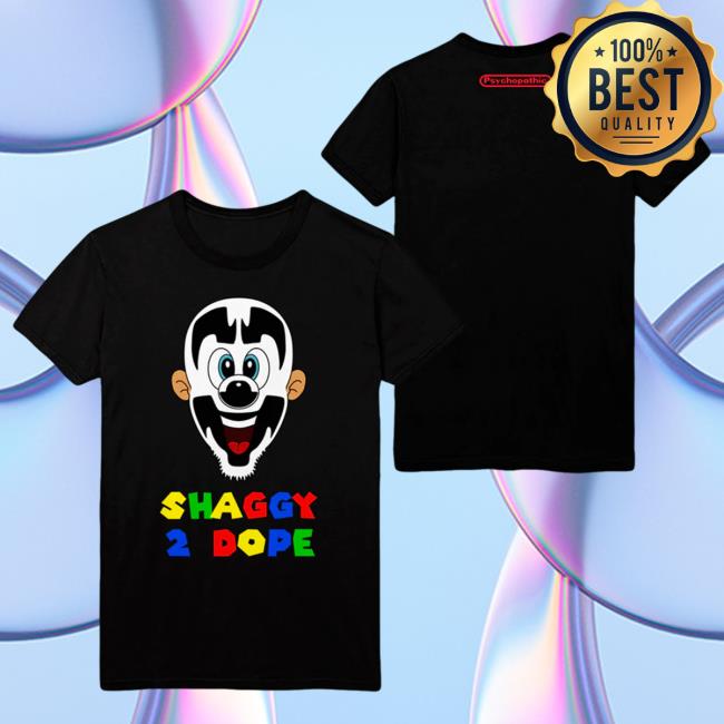 Official Icp Merch Clothing Store Insane Clown Posse Super Shaggy 2 Dope Black New Shirt