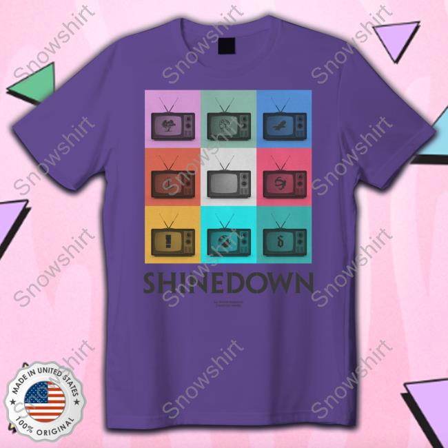 Shinedown Merch Shinedown Tv Discography T Shirt Official Shinedown Merch Shinedown Tv Discography Shirts