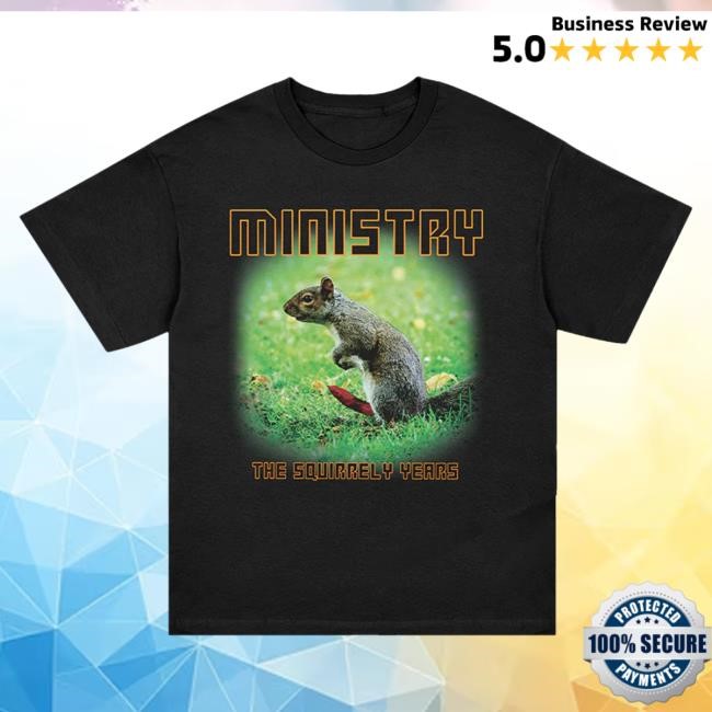 Squirrely Years 2025 Tour Hot Shirt (Black) Ministry Store Merch Official