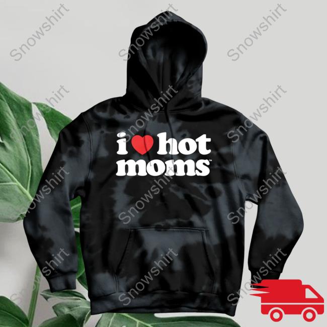 Danny Duncan I Heart Hot Moms Black Dye Pullover Hoodie