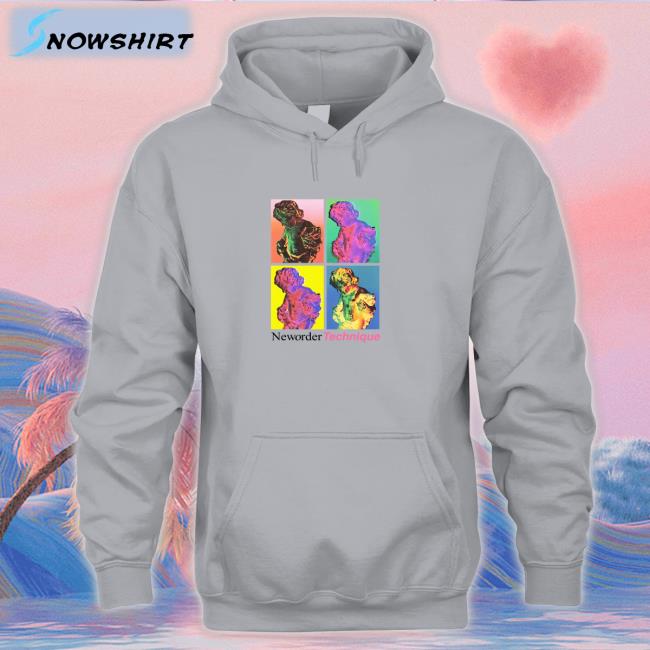 Neworder Technique Hoodie Shirt White Chris Hawkins Chris Hawkins Neworder Technique Sweatshirt