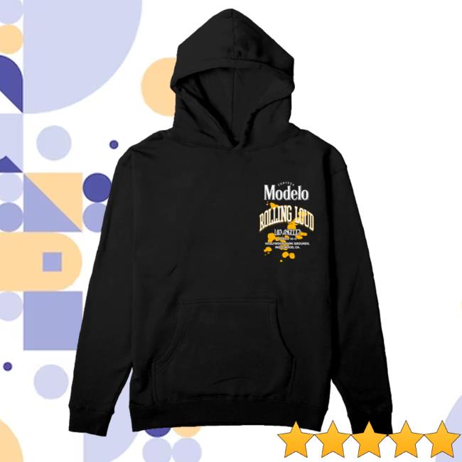 Official Shop Rolling Loud Modelo X Rl La 24 Modelo Time Black Po Pull Over Hoodie