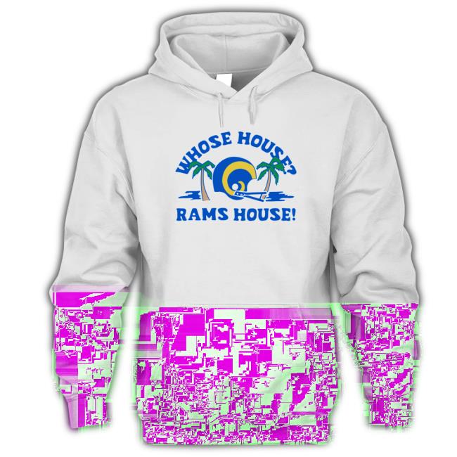 Official Homage Los Angeles Rams Whose House Long Sleeve Tee Official Homage Los Angeles Rams Whose House Shirts