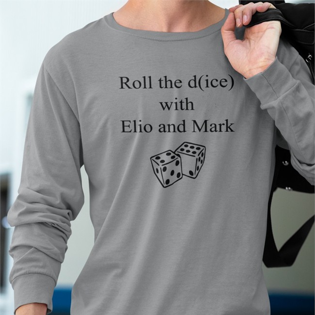 Big Cat Roll The Dice With Elio And Mark T Shirt Grey