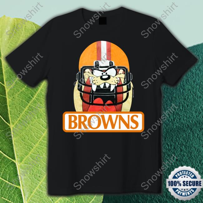 Jake Paul Cleveland Browns Tazmanian Taz Devil Helmet Tee Shirt Jake Paul Cleveland Browns Shirts