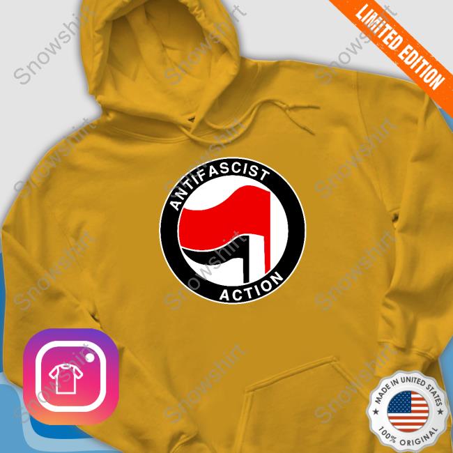 Official Antifascist Action Hoodie Antifascist Action Shirt Black