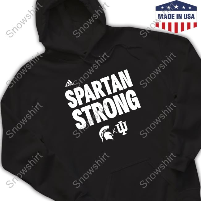 Official Indiana Basketball And Michigan State Basketball Spartan Strong Shirt
