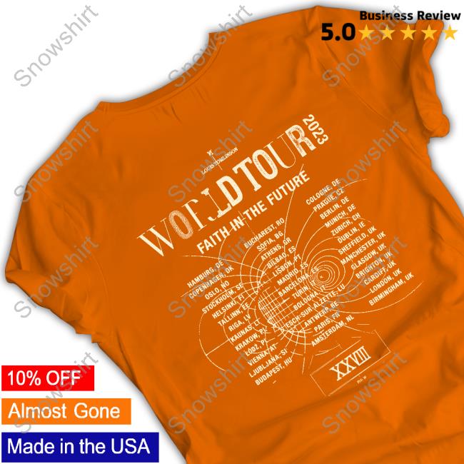 Louis Tomlinson Faith In The Future World Tour Tee Official Faith In The Future World Tour Shirt