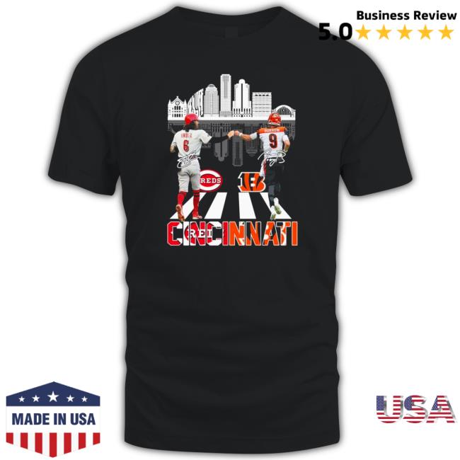 Cincinnati City Sports Jonathan India And Joe Burrow Signatures Shirt