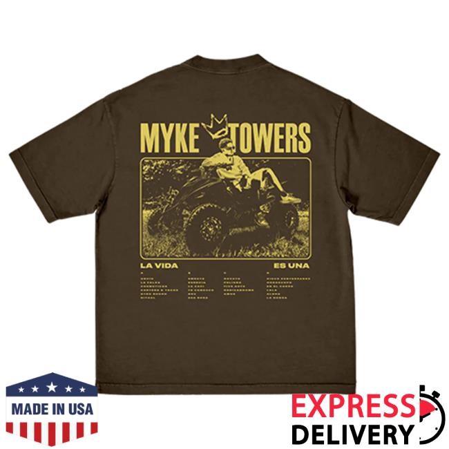 Official Myke Towers Store Shop Young Kingz La Vida Shirt