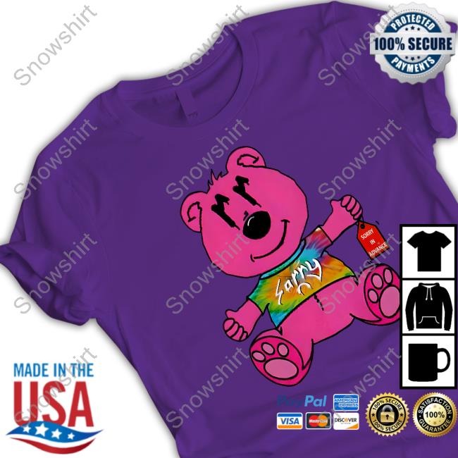 Joe Burrow Sorry In Advance T Shirt Sorry Pink Bear Sorryinadvance Merch Joe Burrow Sorry In Advance Hoodie Sorry Pink Bear