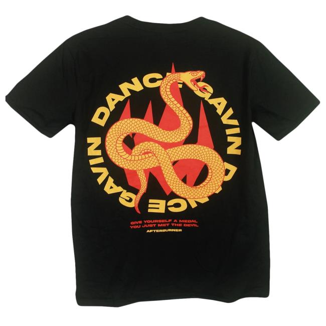 Dance Gavin Dance Afterburner Snake Tee Shirt Dance Gavin Dance Merch Shop Dance Gavin Dance Merch Shop Afterburner Snake Shirt