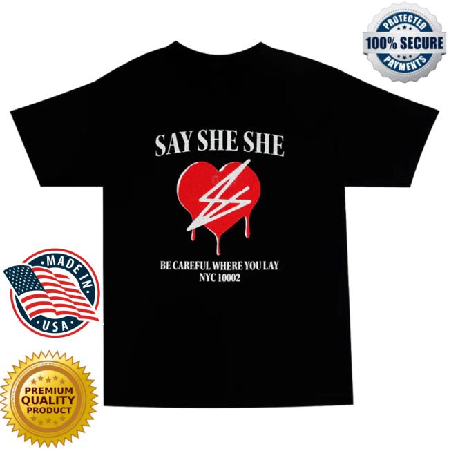 Official Hello Merch Store Say She She Bleeding Heart Tee Saysheshe Hellomerch Apparel Clothing Shop