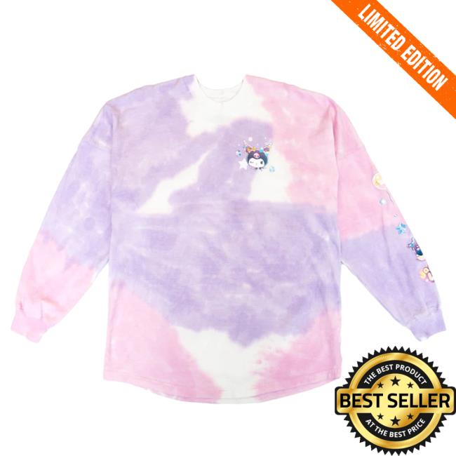 Official Sanrio Apparel Clothing Merch Store Shop Kuromi Japanla Pastel Party Tie-Dye Spirit Sweatshirt Official Sanrio Apparel Clothing Merch Store Shop Kuromi Japanla Pastel Party Tie-Dye Spirit Pull Over Hoodie