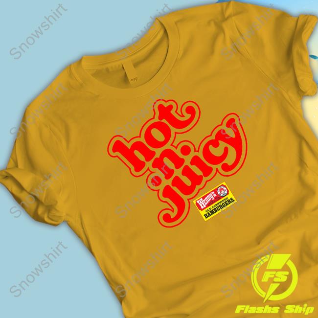 80S Wendy's Hot N Juicy Hamburgers Tee Shirt Vanessinator