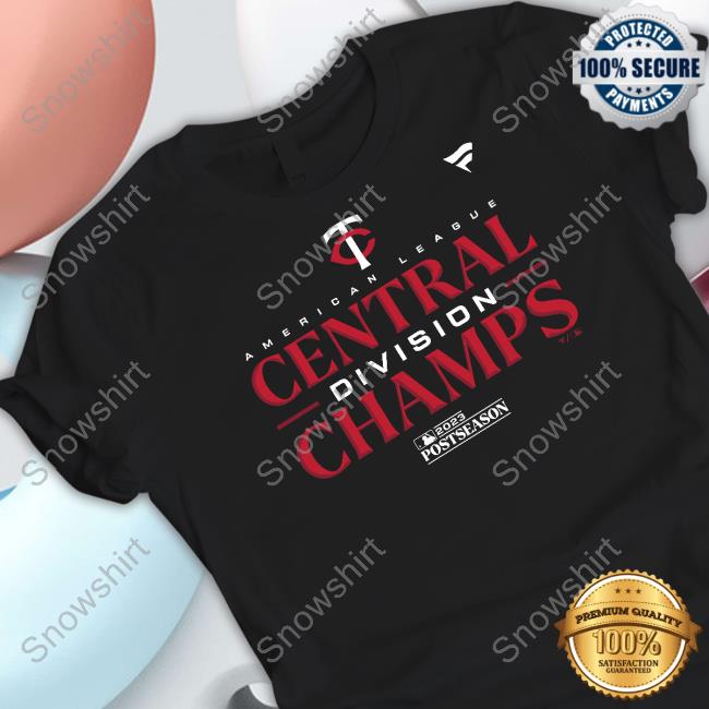 Official Minnesota Twins Tee Men's Minnesota Twins Fanatics Branded Navy 2023 AL Central Division Champions Locker Room Long Sleeve Tee