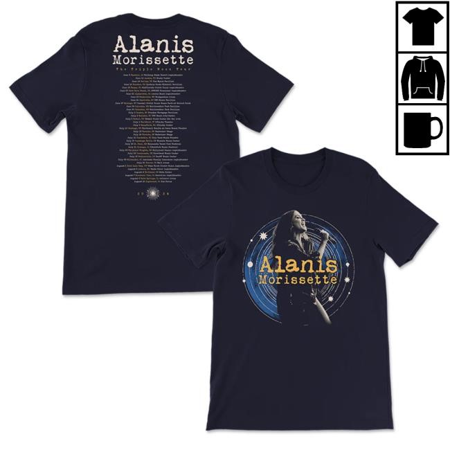 Official Alanis Morissette Merch Store Shop Navy Photo Tour Attractive Shirt