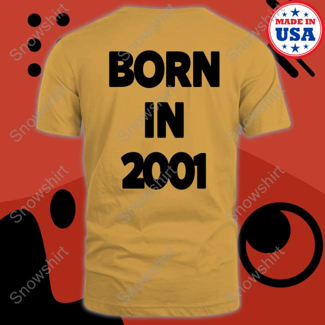 Born In 2001 White Hoodie