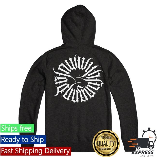 Amenra Calligraphy Hoodie Worn At Underground Shows