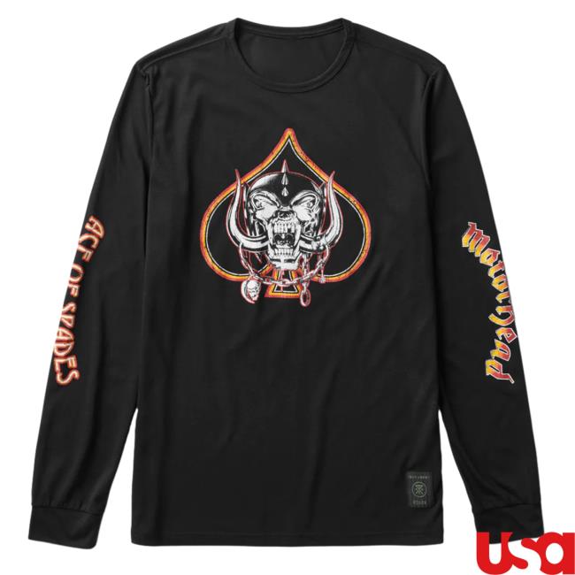 Official Roark Clothing Store Shop Motörhead Mathis Ace Of Spades Long Sleeve Tees Black Official Roark Clothing Store Shop Motörhead Mathis Ace Of Spades Long Sleeve Shirts Black