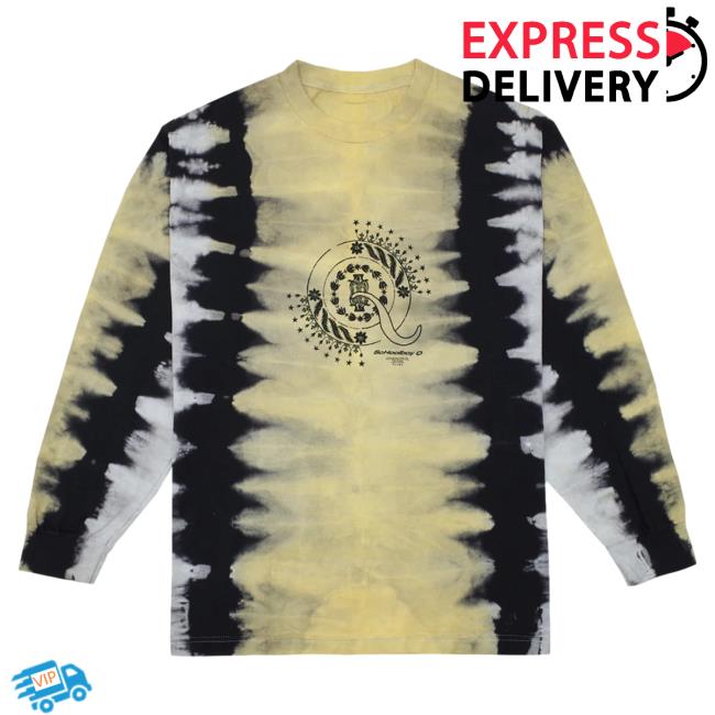 Official Clothing Top Dawg Entertainment Merch Store Crash Talk Tie Dye Long Sleeve Shirt 2023 (Yellow)