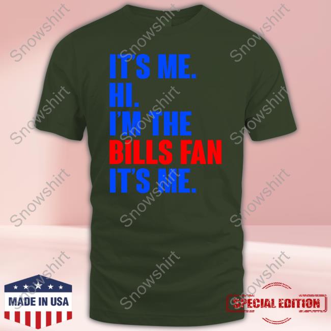 It's Me Hi I'm A Bill Fan T Shirt It's Me Hi I'm The Bills Fan Long Sleeve Tee Heather