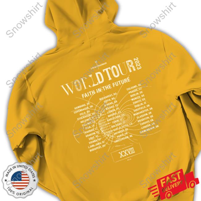 Louis Tomlinson Faith In The Future World Tour Tee Official Louis Tomlinson Merch Faith In The Future World Tour Long Sleeve Tee