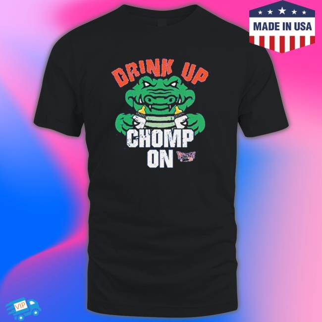 Drink Up Chomp On For Florida Football Vintage Hooded Sweatshirt