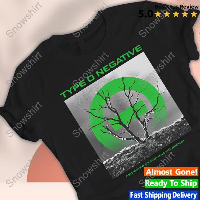 Official Type O Negative Merch Red Water Christmas Mourning T-Shirt