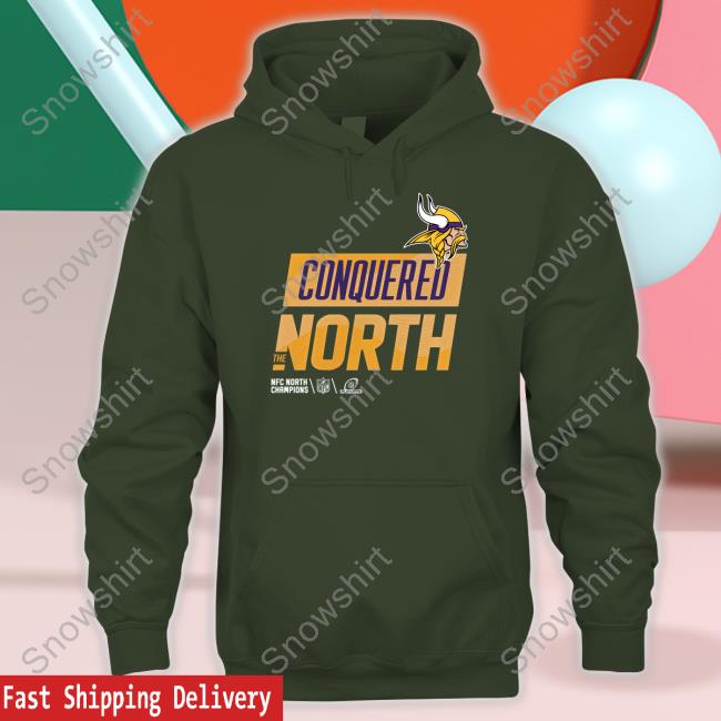 Minnesota Vikings Conquered The North T Shirts Nfc North Champs Minnesota Vikings Conquered The North T shirt