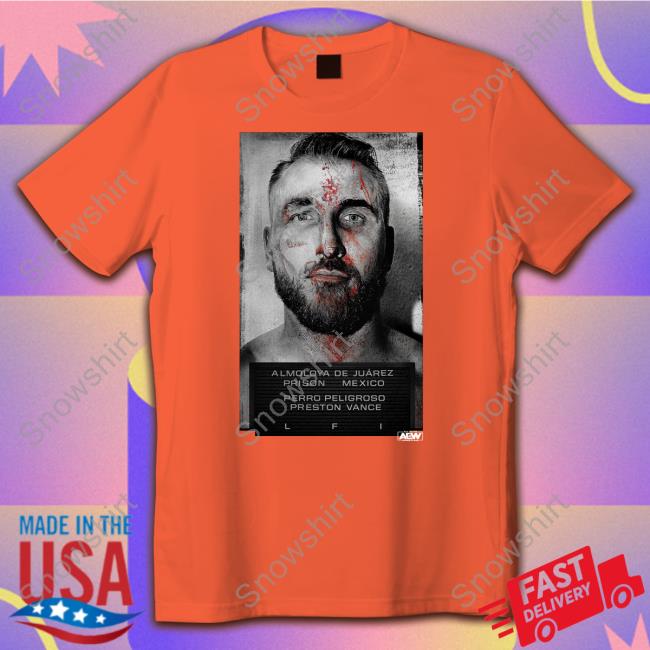 All Elite Wrestling Merch Preston Vance Fugitive T Shirts
