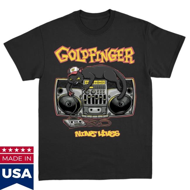 Cat DJ Tour Tee — Goldfinger Backline Wardrobe
