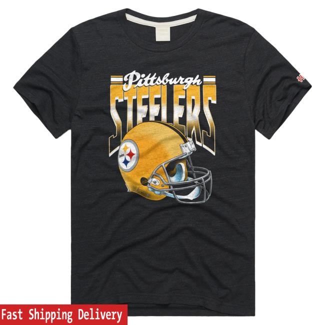 Pittsburgh Steelers Gradient Alt Helmet Tee Shirt Homage | Pittsburgh Steelers Official | NFL Football