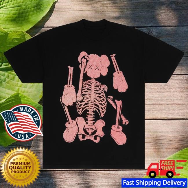 Kaws X Clipse Let God Sort Em Out Cover Tee In Pink