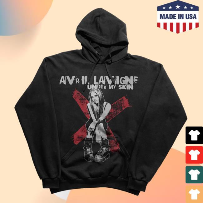 Avril Lavigne Merch Under My Skin 20Th Anniversary Swearter Hoodie