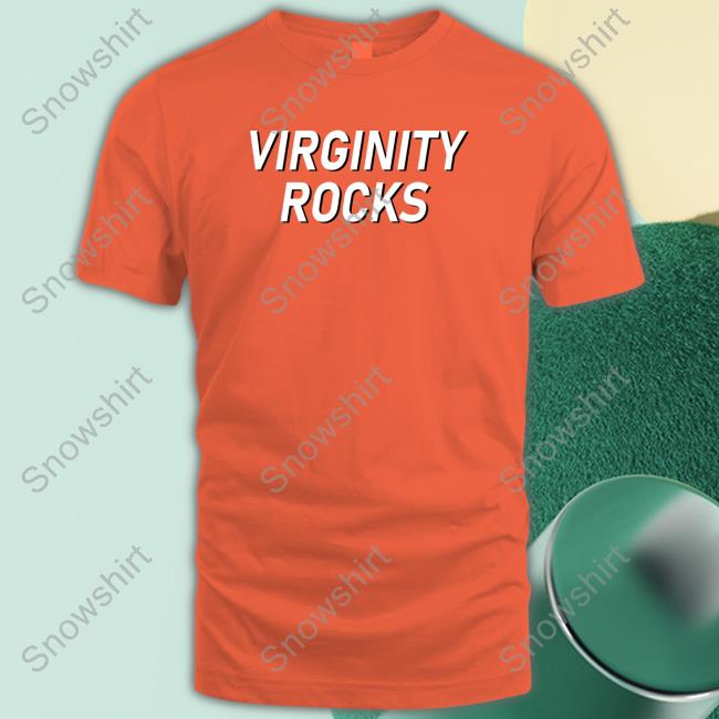 Virginity Rocks Hooded Sweatshirt Official Virginity Rocks Long Sleeve Tee Shirt