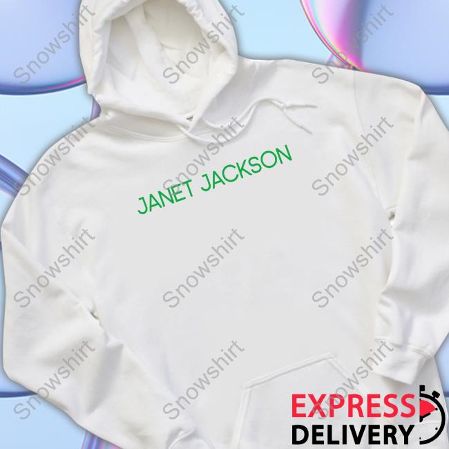 Janet Jackson White Sketch Shirts