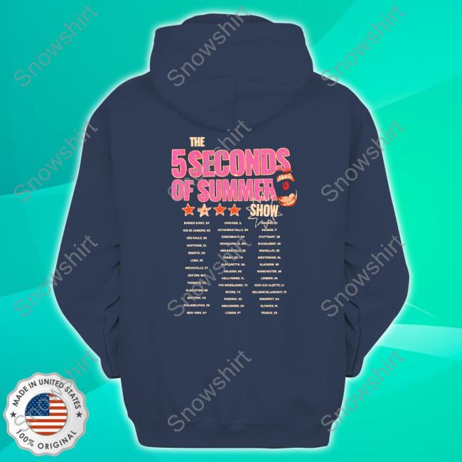 The 5 Seconds Of Summer Show World Tour 2023 5Sos Tee Official 5 Seconds Of Summer Merch World Tour 2023 5Sos Tee