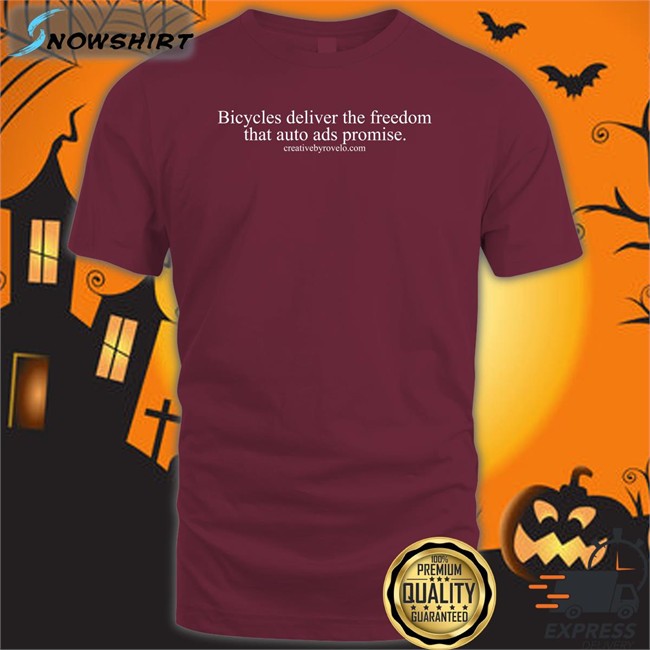 Bicycles Deliver The Freedom That Auto Ads Promise Hoodie Joe Cutrufo