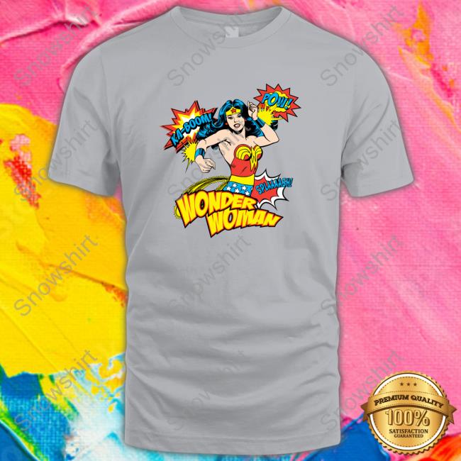 Official Dc Comics Retro Wonder Woman Sweatshirt Spread Shirt Merch Official Dc Comics Retro Wonder Woman Tee