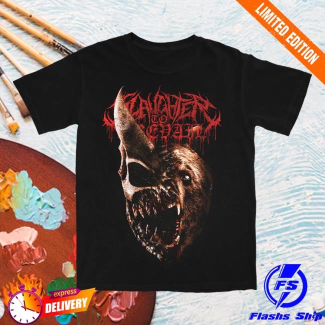 Slaughter To Prevail - Grizzly Skull T Shirt Slaughter To Prevail Band Merch